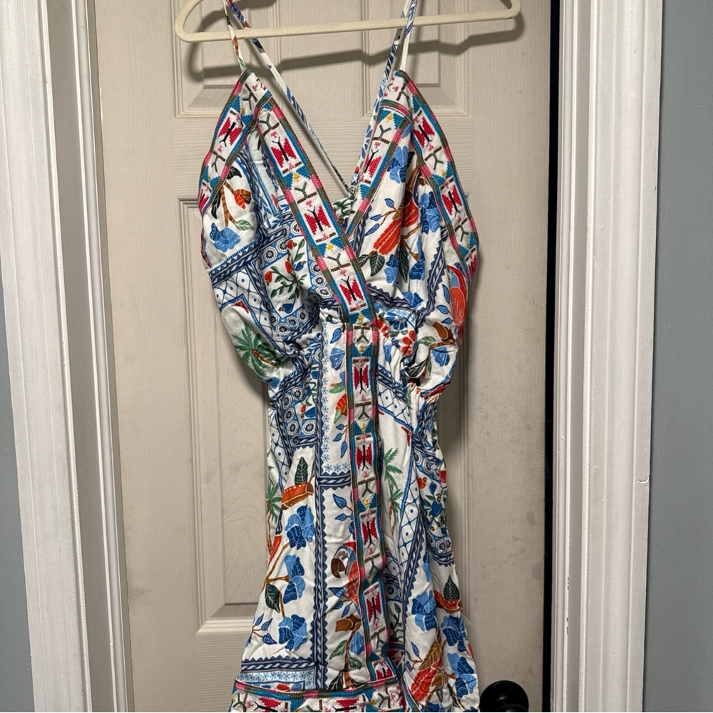 FARM Rio Multicolor Patchwork Mini Dress - Picture 2 of 7